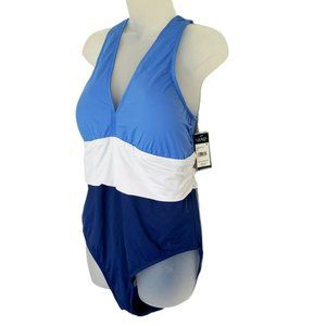 Lauren Ralph Lauren One-Piece Swimsuit Blue White